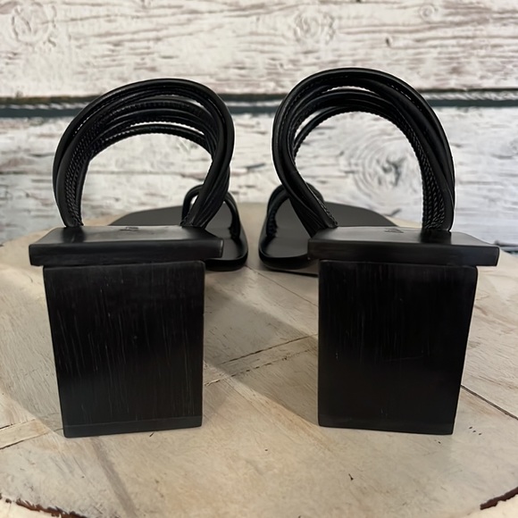 Ammonde Atelier New Alessandra block heel black sandals size 8 - Picture 8 of 12